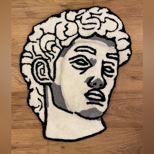 Handmade statue of David pull apart rug